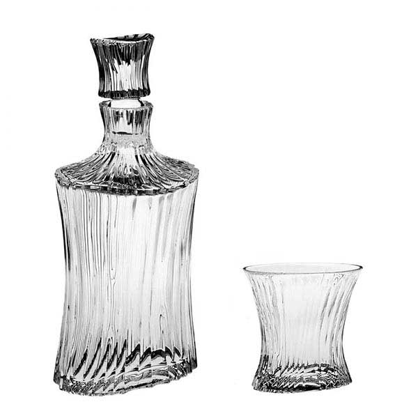 Комплект 6 чаши 250 ml и бутилка Orcan  - Crystal Bohemia